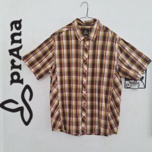 prAna Check Pearl Snap Short Sleeve Shirt